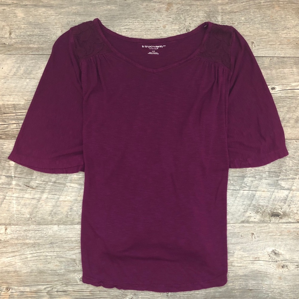 Short Sleeve Maternity Blouse
